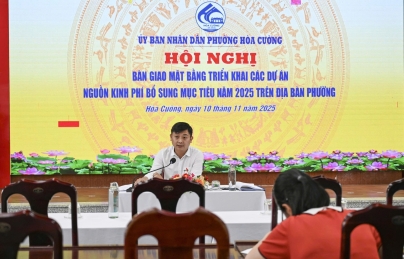 Phường hòa cường tổ chức họp bàn giao mặt bằng triển khai các công trình xây dựng năm 2025 Phường hòa cường tổ chức họp bàn giao mặt bằng triển khai các công trình xây dựng năm 2025