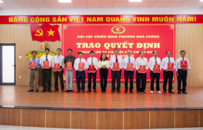 HỘI CỰU CHIẾN BINH PHƯỜNG HÒA CƯỜNG CÔNG BỐ QUYẾT ĐỊNH THÀNH LẬP 52 CHI HỘI TẠI KHU DÂN CƯ