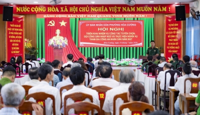 HÒA CƯỜNG: TRIỂN KHAI CÔNG TÁC TUYỂN CHỌN, GỌI CÔNG DÂN NHẬP NGŨ VÀ THỰC HIỆN NGHĨA VỤ CÔNG AN NHÂN DÂN NĂM 2027
