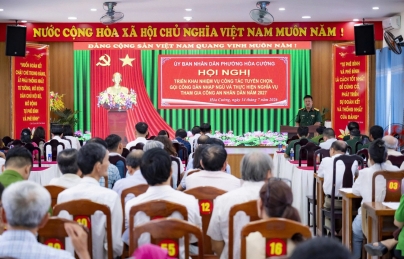 HÒA CƯỜNG: TRIỂN KHAI CÔNG TÁC TUYỂN CHỌN, GỌI CÔNG DÂN NHẬP NGŨ VÀ THỰC HIỆN NGHĨA VỤ CÔNG AN NHÂN DÂN NĂM 2027