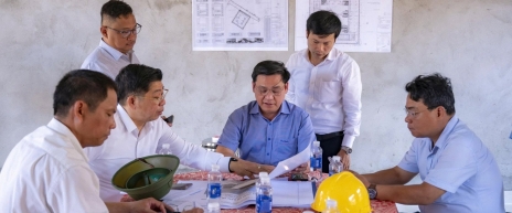 LÃNH ĐẠO PHƯỜNG HÒA CƯỜNG KIỂM TRA TIẾN ĐỘ THI CÔNG TRƯỜNG LIÊN CẤP TH-THCS HÒA THUẬN ĐÔNG VÀ DỰ ÁN MỞ RỘNG KIỆT 149 LÊ ĐÌNH LÝ