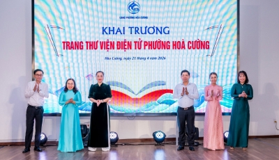 HÒA CƯỜNG: HƯỞNG ỨNG NGÀY SÁCH VÀ VĂN HÓA ĐỌC VIỆT NAM, RA MẮT THƯ VIỆN ĐIỆN TỬ PHƯỜNG