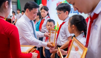 PHƯỜNG HÒA CƯỜNG TUYÊN DƯƠNG HỌC SINH XUẤT SẮC TIÊU BIỂU, PHÁT ĐỘNG THÁNG HÀNH ĐỘNG VÌ TRẺ EM VÀ KHAI MẠC HOẠT ĐỘNG HÈ 2026