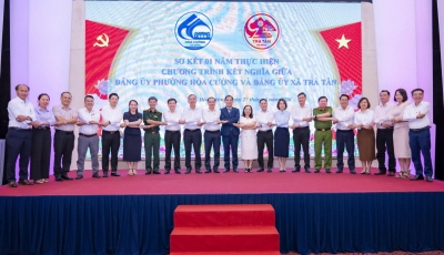HÒA CƯỜNG – TRÀ TÂN SƠ KẾT 01 NĂM THỰC HIỆN CHƯƠNG TRÌNH KẾT NGHĨA
