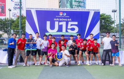 KHAI MẠC GIẢI BÓNG ĐÁ U15 – CÚP HÒA CƯỜNG NĂM 2026 KHAI MẠC GIẢI BÓNG ĐÁ U15 – CÚP HÒA CƯỜNG NĂM 2026